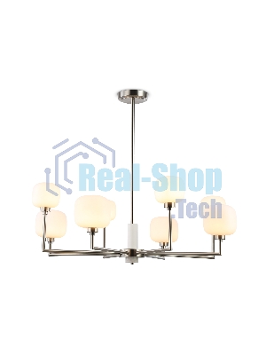 Люстра Ambrella light LH53003/8 SN/FR сатин никель/белый матовый G9*8 max 40W D830*680