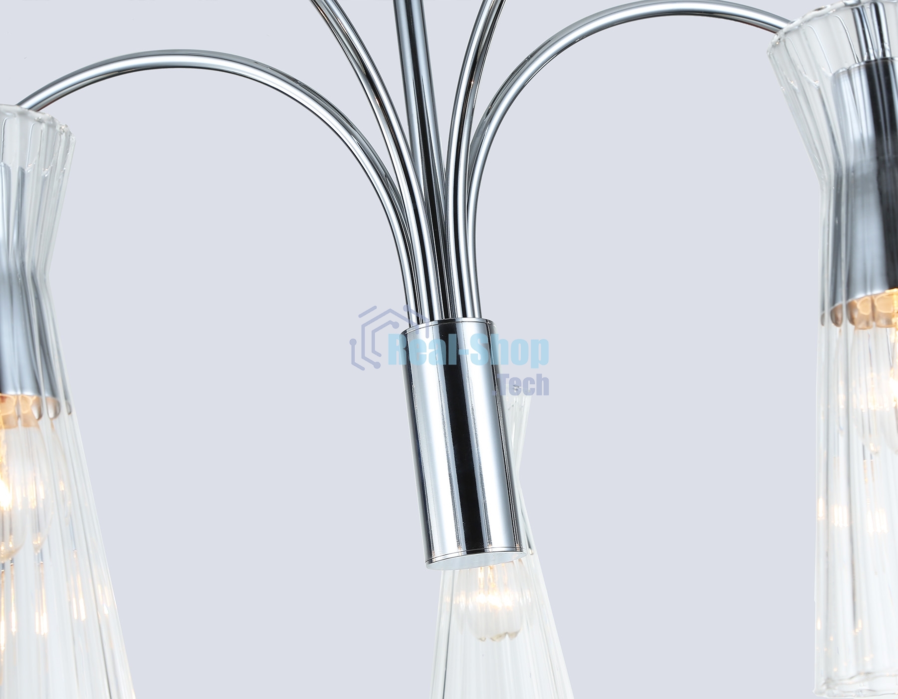 Люстра Ambrella light LH55651/5 СH/CL хром/прозрачный E14*5 max 40W D600*440