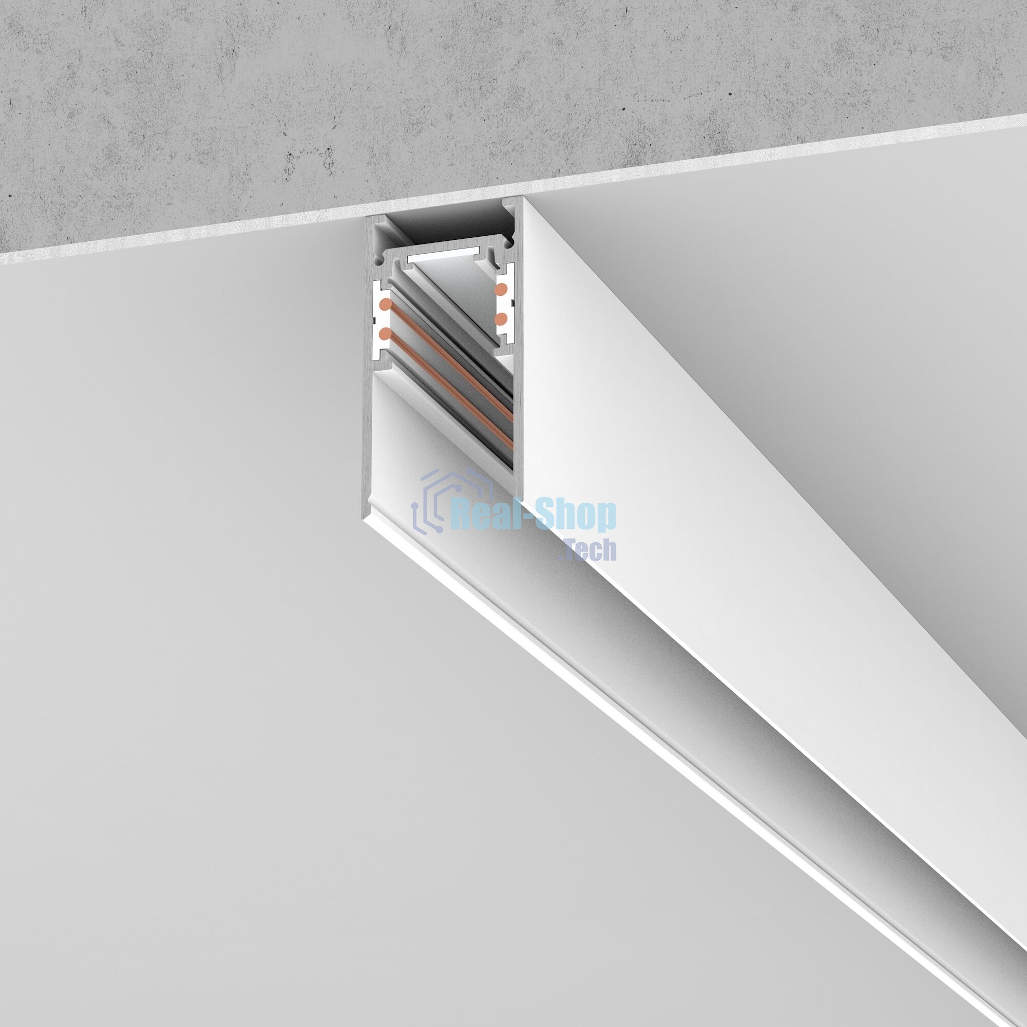 Slim Magnetic Шинопровод накладной (белый) (2 м) 85084/00