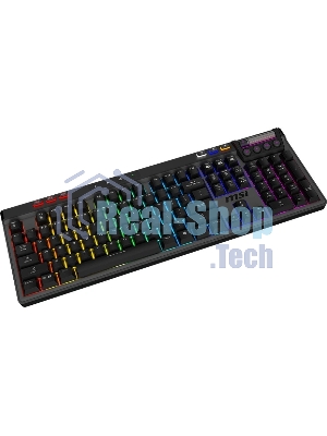 Клавиатура MSI STRIKE Pro W Silent механическая серый/черный USB Multimedia for gamer LED (подставка для запястий) (S11-43RU210-CLA)