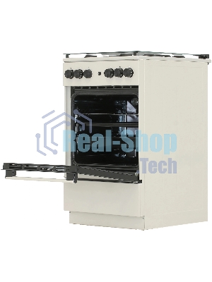 Плита газовая Gorenje GG5A21BEF бежевый, конфорок 4 газовых, духовка 70 л, 50 см x 85 см x 59.4 см