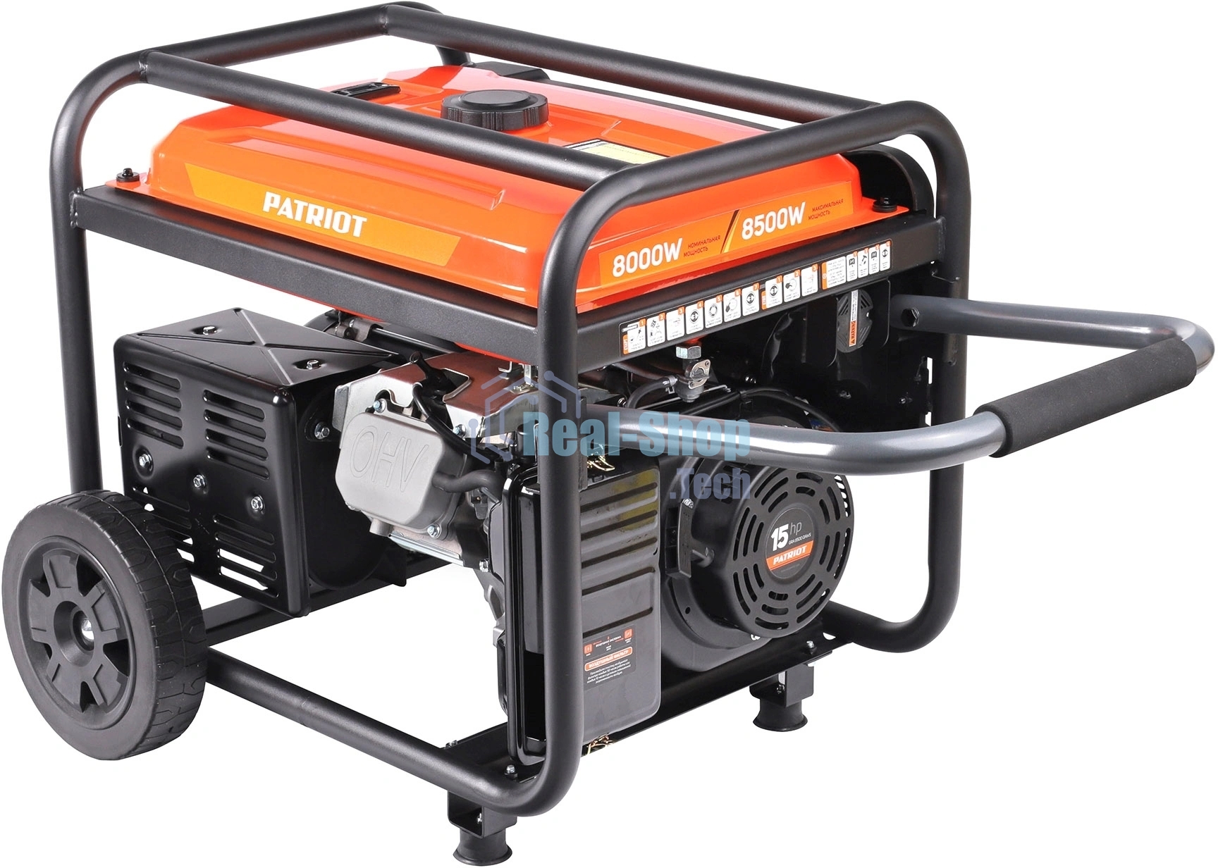 Электрогенератор бензиновый Patriot GRA 8500DAWS, 8.5 кВт, 75 дБ, 103 кг
