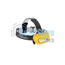 Фонарь светодиодный аккум. налобный Космос Li-Po 3Вт COB зарядка от 220В