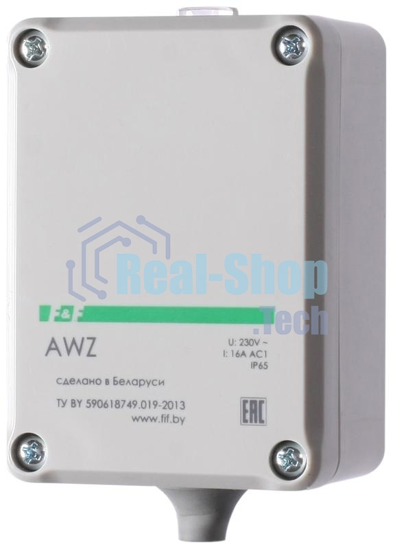 Фотореле AWZ (встроен. фотодатчик монтаж на плоскость 230В 16А 1 НО IP65) F&F EA01.001.003