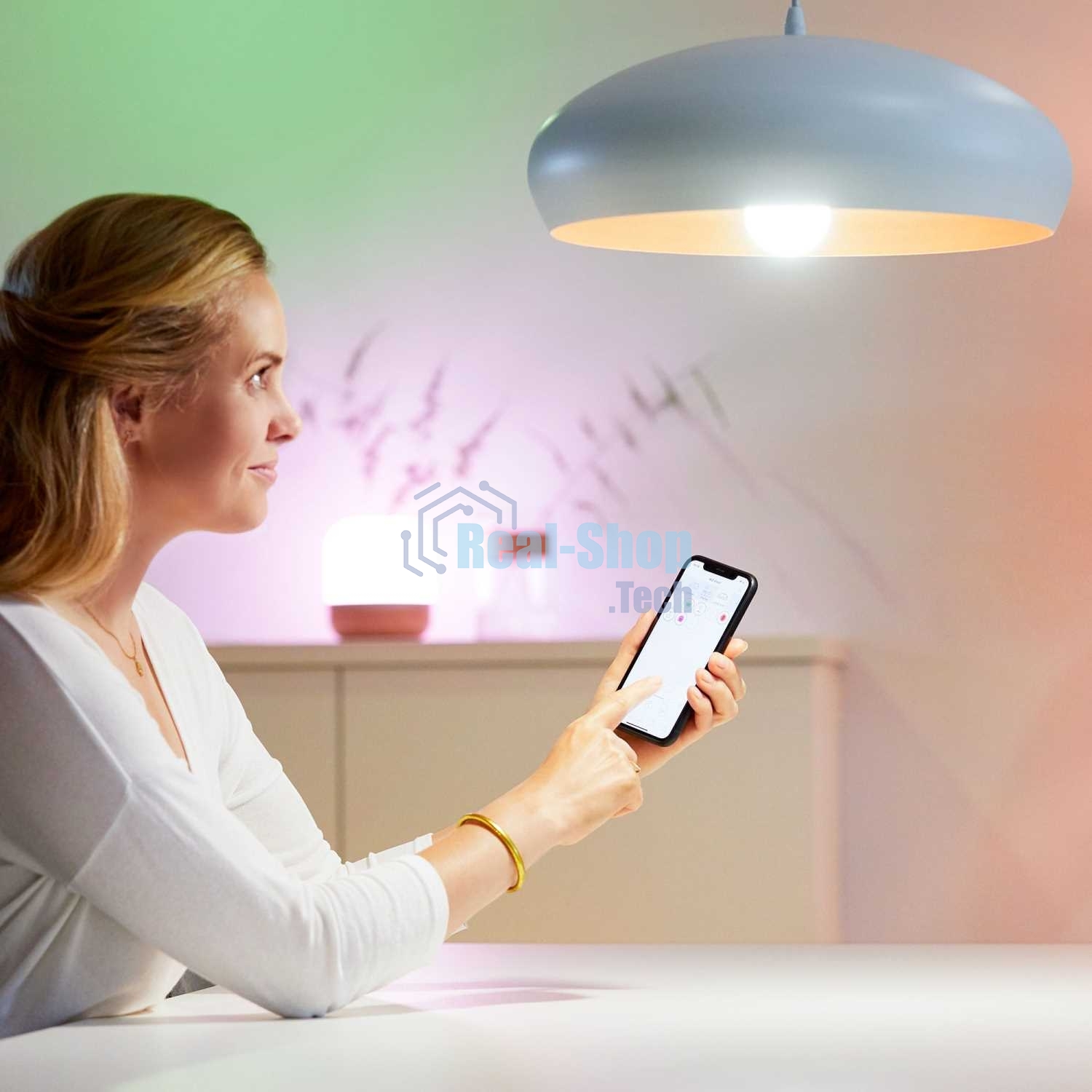 Лампа светодиодная WiZ Wi-Fi BLE 50W GU10 927 DIM 1PF/6