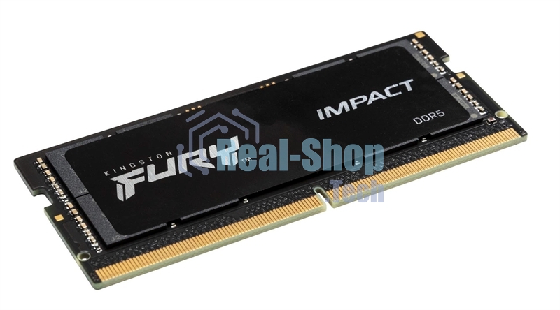 Оперативная память Kingston Fury Impact, DDR5, 32GB (1x32GB), 4800MHz, CL38 SO-DIMM