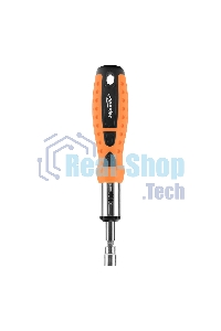 Отвертка реверсивная, биты, головки торцевые, 14шт., Sparta