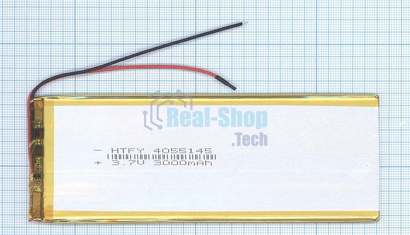 Аккумулятор Li-Pol (батарея) 4x55x145мм 2pin 3.7V/3000mAh