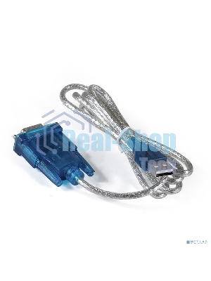 Кабель-адаптер ExeGate EX284950RUS USB 2.0-RS232 ExeGate EX-UAS-0.8 (Am/DB9M, 0,8м, крепеж разъема - винты)