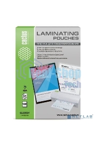 Пленка для ламинирования Cactus 75мкм A4 (100 шт) глянцевая 216x303 мм CS-LPGA475100