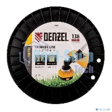 Леска для триммера Denzel квадрат, 2,7м х 138м, на DIN катушке FLEX CORD