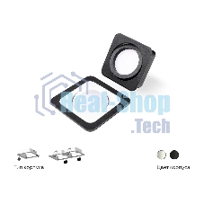 Корпус светильника C7901 SWH белый песок 90*90*H32mm MR16 GU5.3