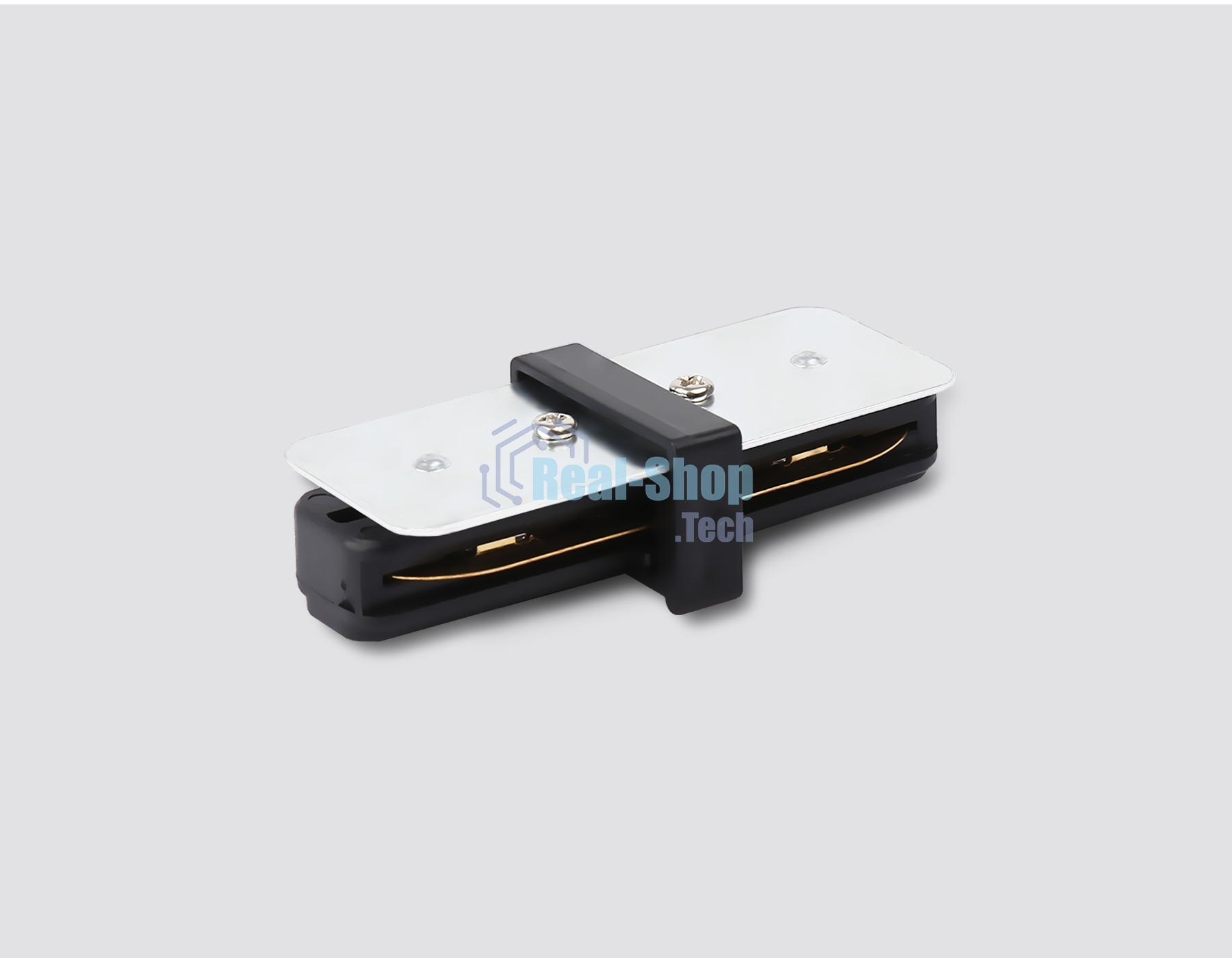 GL7160 BK черный матовый коннектор прямой для однофазного шинопровода Standard 220V NEW 79*35*20