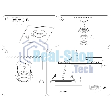 Светильник встраиваемый Ambrella light TN6733 WH белый IP44 GX53 D110*57