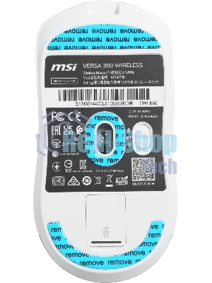 Мышь беспроводная/проводная MSI VERSA 300 Wireless белый, 8000 dpi, Bluetooth / USB, Bluetooth / радиоканал, кнопки - 6