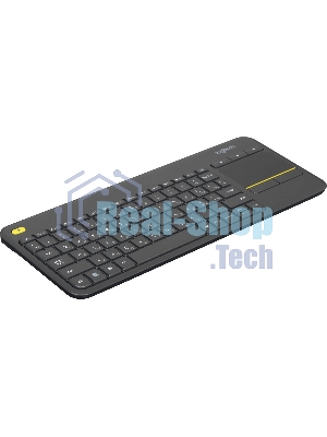 Клавиатура Logitech K400 Wireless Touch Plus беспроводная, радиоканал, чёрный