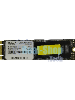 Накопитель SSD Netac N535N, 512Gb, M.2 2280, SATA-III, R/W 540/490