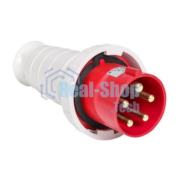 Вилка эл. каб. 63А 3P+РЕ+N 380В IP67 (035) EKF ps-035-63-380