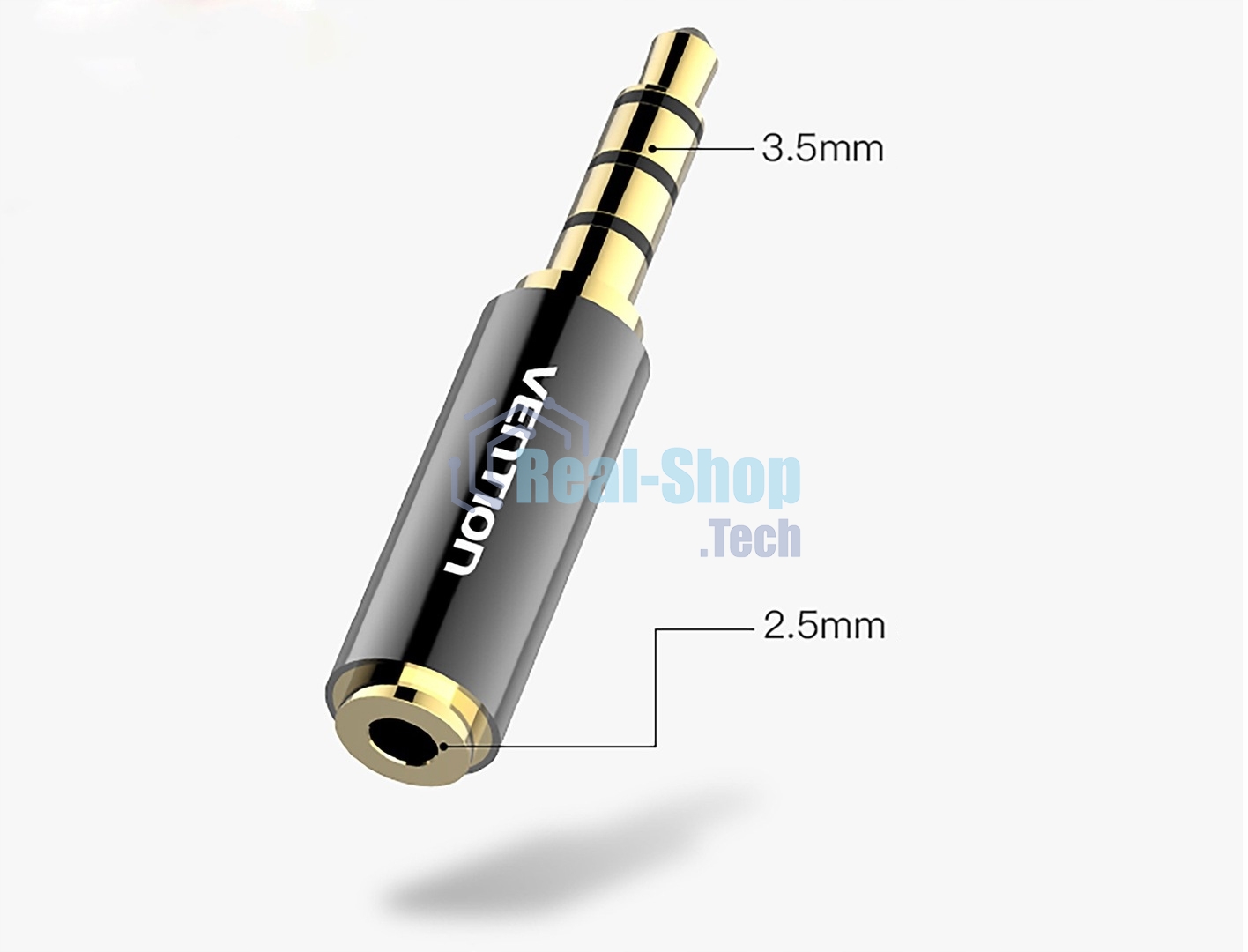 Переходник Vention Jack 2.5 мм F/3.5мм M Переходник Vention Jack 2.5 мм F/3.5мм M