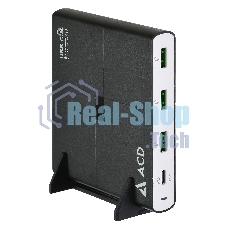 Сетевое зарядное устройство ACD-P904U-V1B 90Вт, 4xUSB 1PD+3QC, 3.6~20В/4.35А(max) RTL