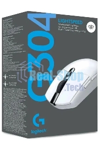 Мышь беспроводная Logitech G304 Lightspeed белый, 12000 dpi, радиоканал, USB, кнопки - 6
