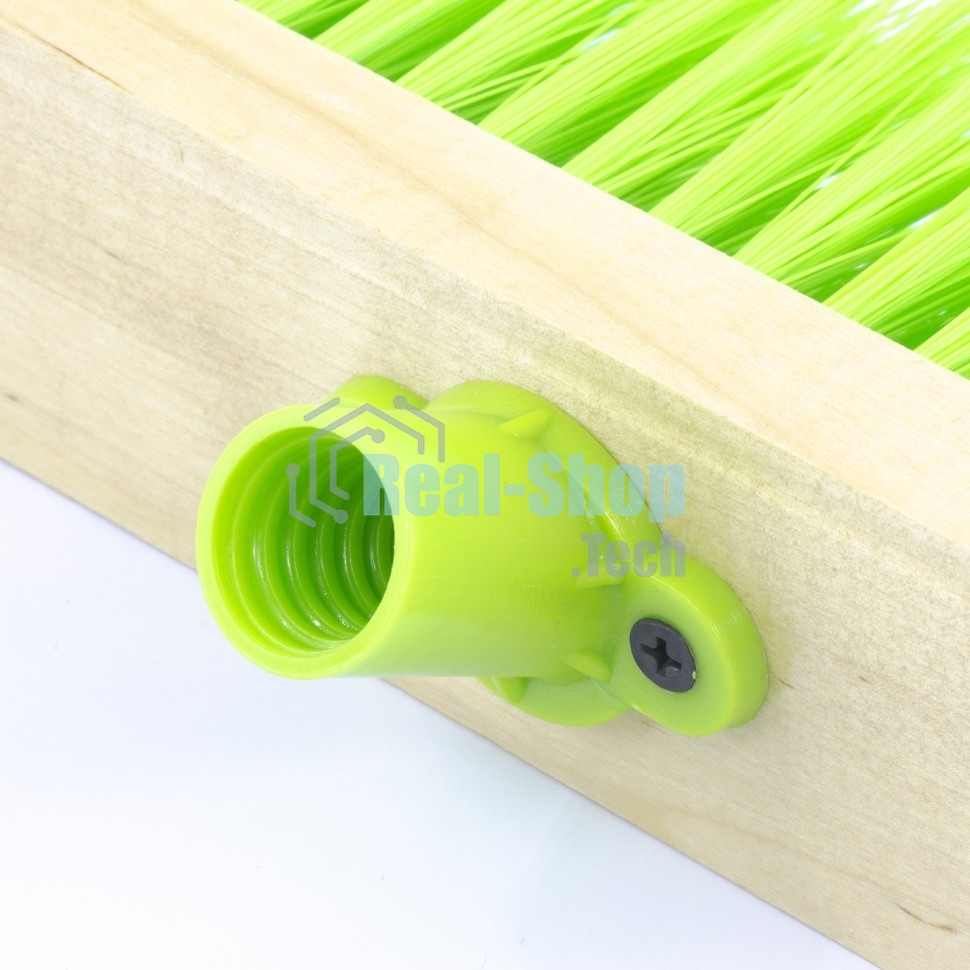 Щетка Сибртех деревянная для пола,400 мм5 рядтулейка с резьбой под углом, без черенка