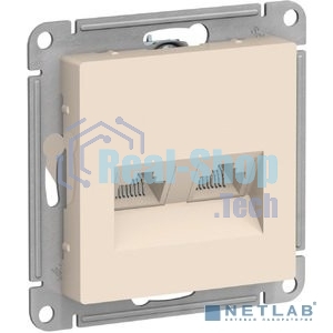 Механизм розетки компьютерной 2-м AtlasDesign RJ45 кат.5E беж.