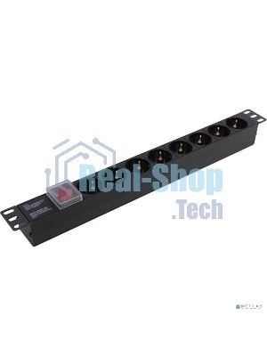 Блок розеток горизонтальный ExeGate ServerPro PDU-19H801 Al-8S-C14-SW, 19