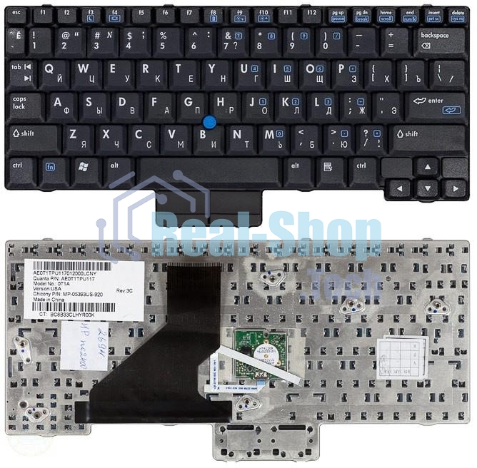 Клавиатура для ноутбука HP Compaq NC2400 NC2500 черная