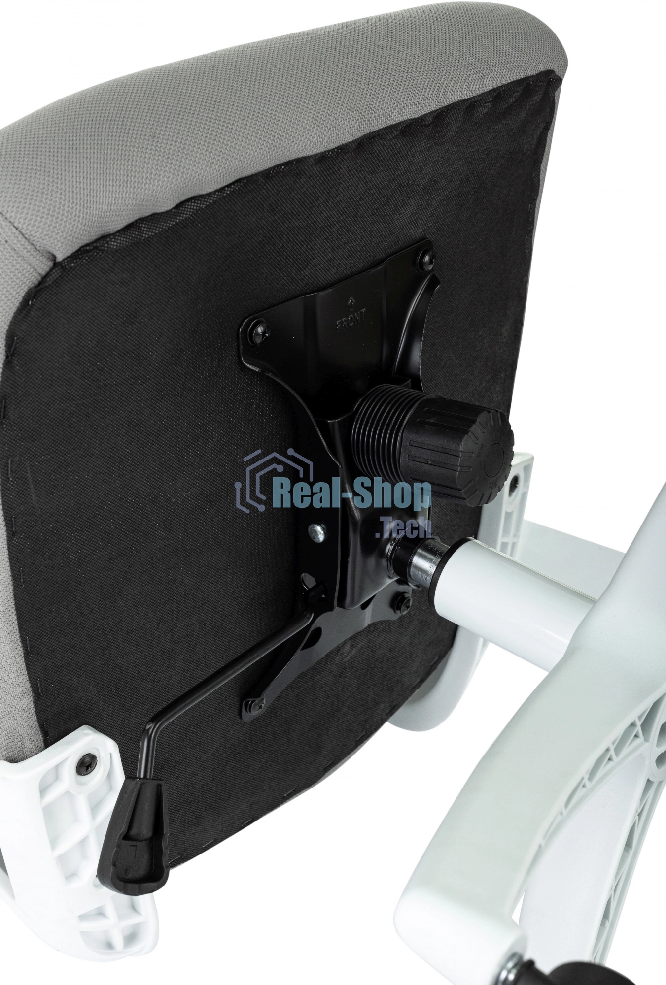 Кресло руководителя Бюрократ Sigma WH 1 серый, сетка/ткань, крестов. пластик, пластик белый