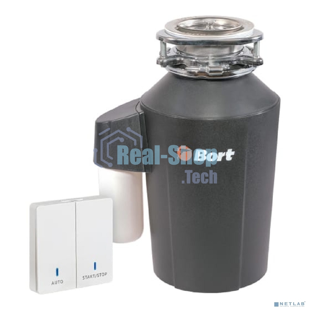 Измельчитель пищевых отходов Bort Alligator Green 750Вт черный