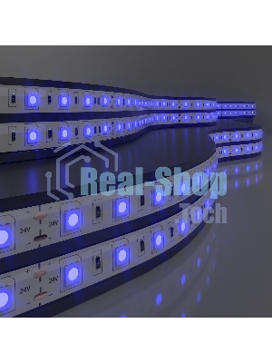 Лента светодиодная 5050 24V 60Led 14,4W IP20 / 60Led 14,4W IP20 синий