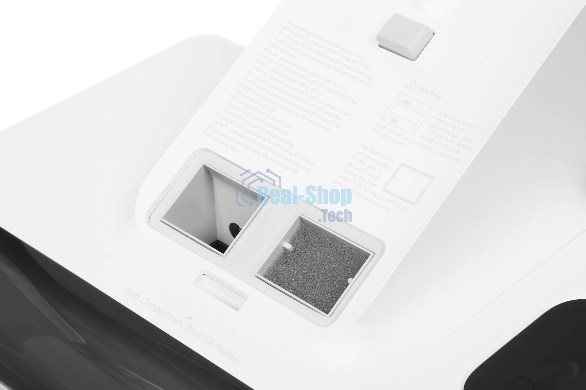 Пылесос ручной от пылевого клеща Xiaomi Dust Mite Vacuum Cleaner 2 Pro EU белый/серый, 500 Вт, уборка сухая, пылесборник контейнер 0.8 л
