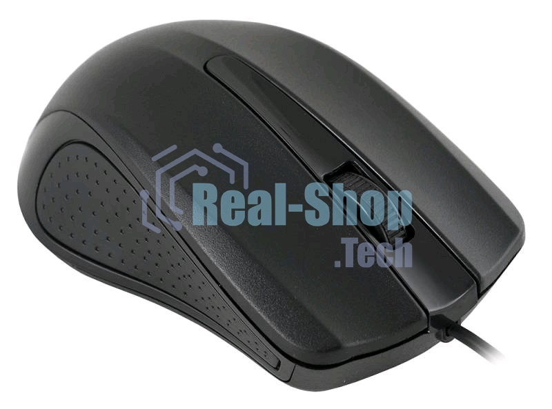 Мышь проводная Oklick 225M черный, 1200 dpi, USB, кнопки - 3
