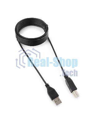 Кабель Гарнизон USB 2.0, AM/BM, 3м, пакет (GCC-USB2-AMBM-3M)