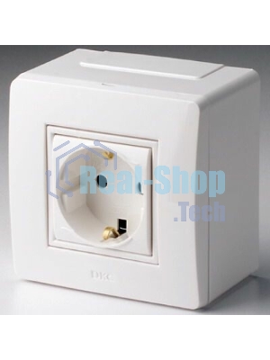 Коробка для миниканалов с силовой розеткой 10482 DKC