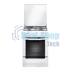 Плита комбинированная Gefest ПГЭ 6110-01 белый, конфорок 3 газовых и 1 электрическая, духовка 52 л, 60 см x 85 см x 60 см