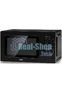 Микроволновая печь BBK 20MWS717MB черный, 20 л, 700 Вт, переключатели - поворотный механизм