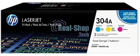 Картридж лазерный комплект HP CF372AM голубой/пурпурный/желтый для Color Laser Jet CP2025, CM2320mfp (3 х 2800)