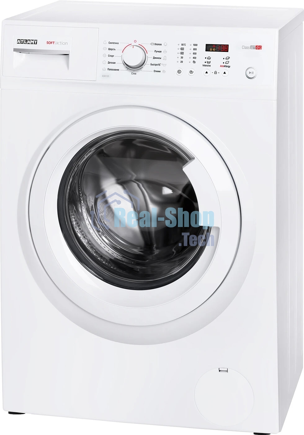 Стиральная машина Atlant СМА 40М105-00 белый, загрузка фронтальная 4 кг, 1000 об/мин., класс: А+