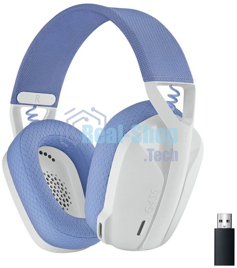 Гарнитура беспроводная Logitech Headset G435 LIGHTSPEED Wireless Gaming белый - Retail