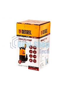 Дренажный насос для чистой и грязной воды Denzel DP-600S, 600 Вт, напор 7 м, 13000 л/ч