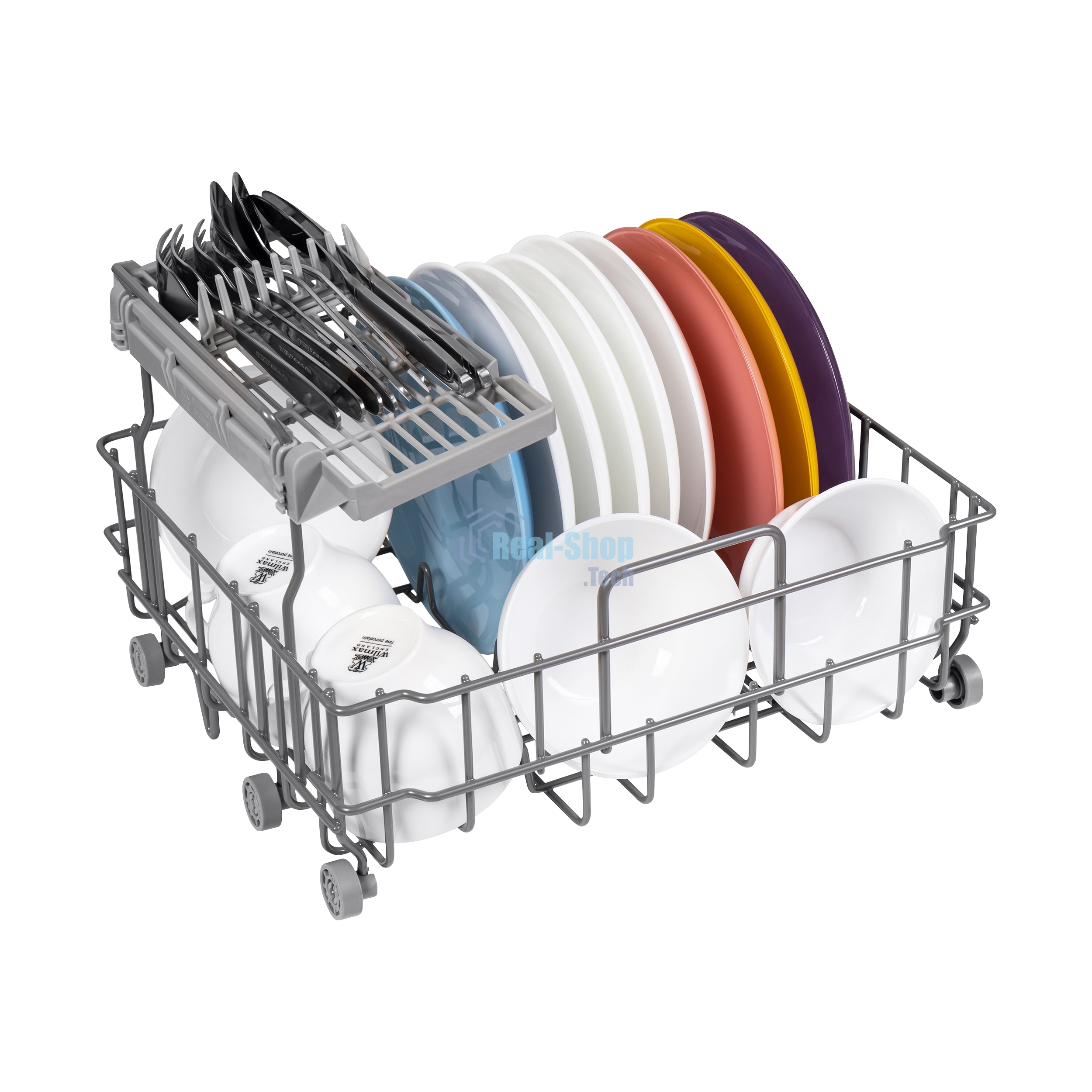 Посудомоечная машина Maunfeld MWF07IM, белый, 42 см, 3 компл., 58 дБ, класс B