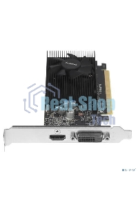 Видеокарта Gigabyte GV-N1030D4-2GL NVidia GeForce GT 1030, 2Gb DDR4/64-bit, PCI-Ex16 3.0, DVI-Dx1, HDMI2.0bx1, LP, 2-slot cooler, Retail