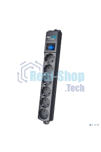 Сетевой фильтр Pilot S Max (5 euros + 1GP), 15A/3.5kVA, automatic, 7 m, graphite