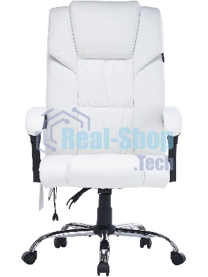 Кресло Cactus CS-CHR-OC02M-WT белый, экокожа