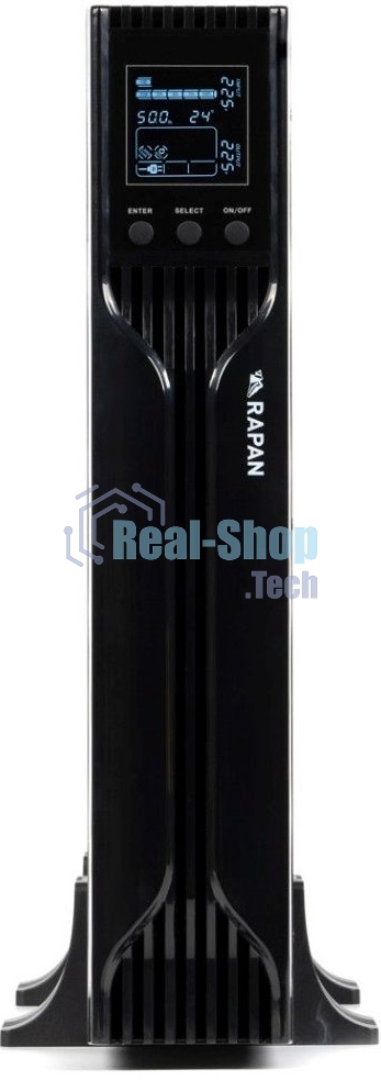 Источник бесперебойного питания ИБП Бастион RAPAN-UPS 2000 RACK+4x9Ah (1400 Вт, Line-interactive, встроенные АКБ 4 шт.x 9Ah) 8959