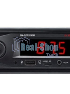 Автомагнитола Soundmax SM-CCR3169B, 1 DIN, Bluetooth, USB Type-A, AUX
