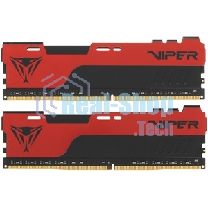Оперативная память Patriot Viper Elite II, DDR4, 32GB (2x16 GB), 3200 MHz, CL18, DIMM, радиатор, красный, черный