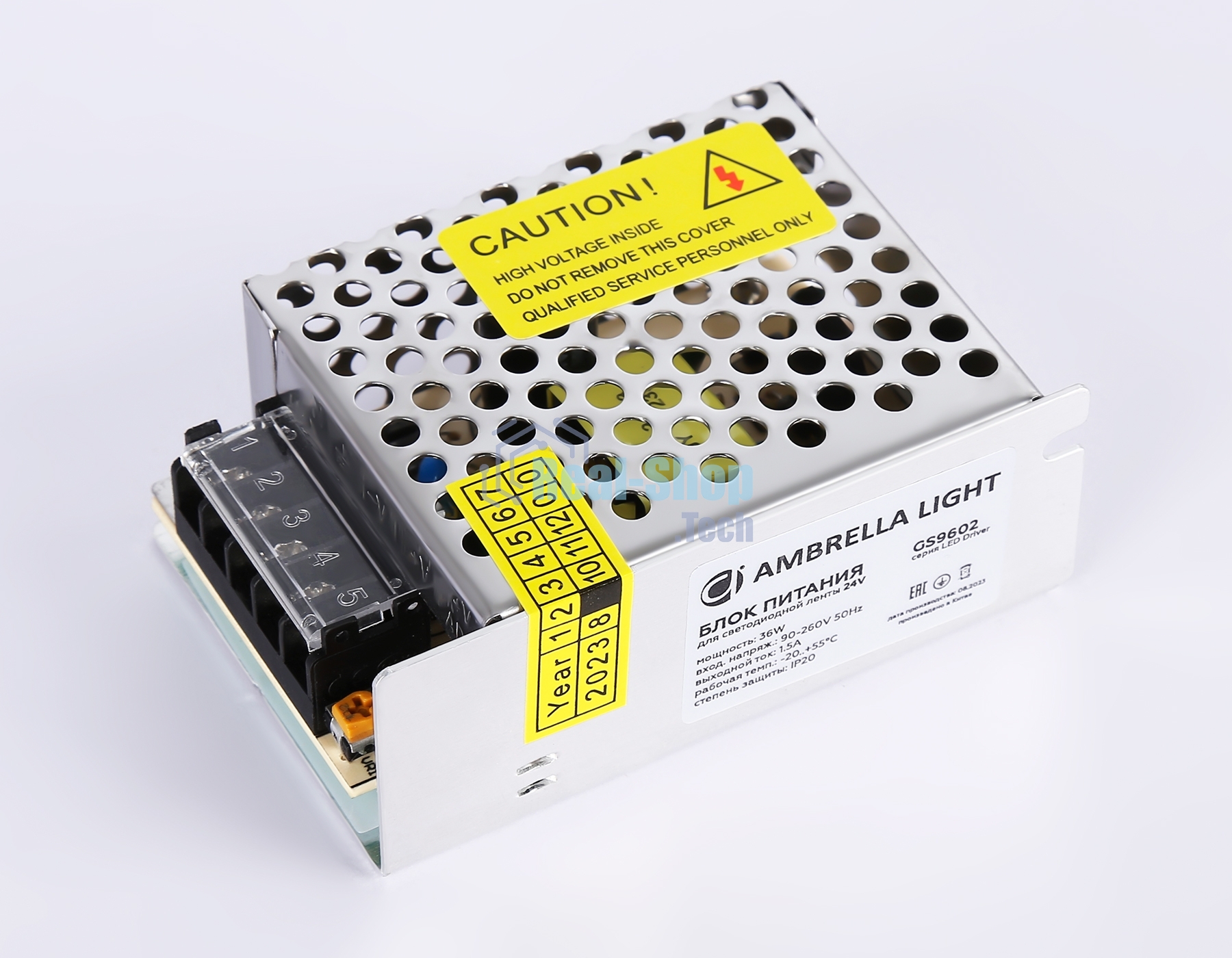 GS9602 блок питания 24V 36W 1.5A IP20 90-260V 85*58*34
